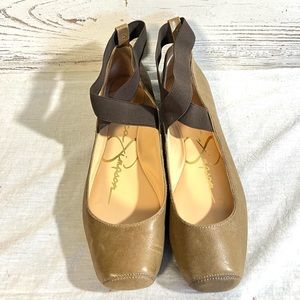 Jessica Simpson ballet flats brown mandalaye 10m shoes